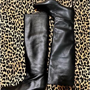 Black Knee High Boots